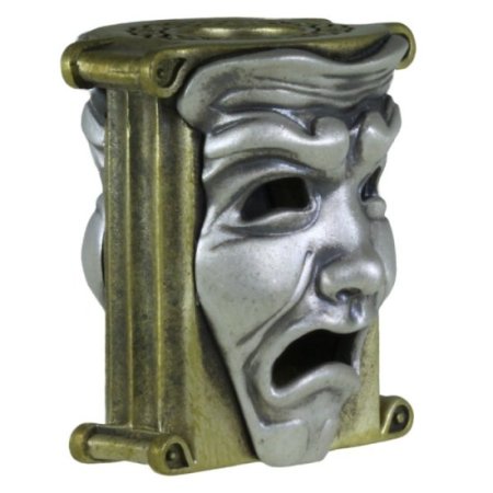 (image for) Theatrical Mask (Brass Base - .925 Sterling Silver Masks) By Techno Silver