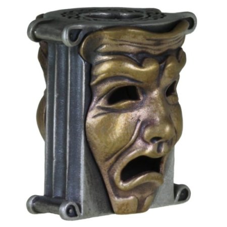 (image for) Theatrical Mask (.925 Sterling Silver Base - Bronze Masks) By Techno Silver