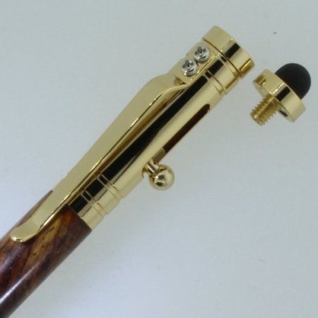 (image for) Bolt Action Tec-Pen in (Cocobolo Rosewood) 24kt Gold