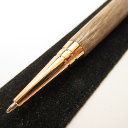 (image for) Tec Stylus Twist Pen in (Black Walnut) 24K Gold