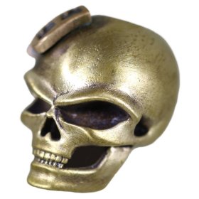 Three Spade (Brass Skull - Bronze Spade) By Techno Silver