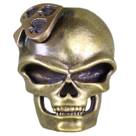 Three Spade (Brass Skull - Bronze Spade) By Techno Silver