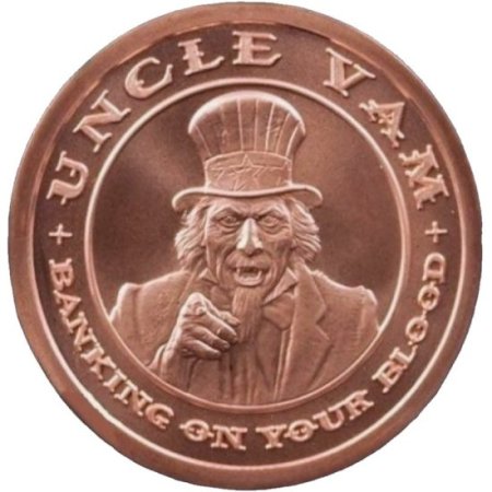 (image for) Uncle Vam 1 oz .999 Pure Copper Round