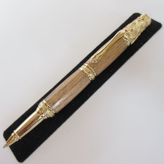 (image for) Victorian Twist Pen in (Hickory) 24kt Gold