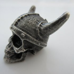 Viking Skull Bead in Pewter by Marco Magallona