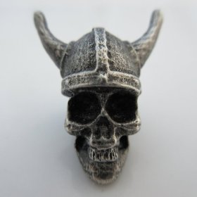 Viking Skull Bead in Pewter by Marco Magallona