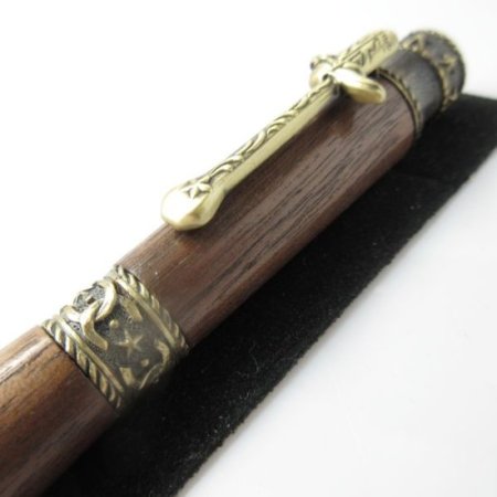 (image for) Western Twist Pen in (Walnut) Antique Brass