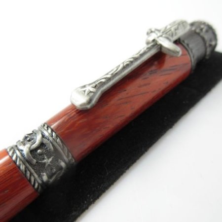(image for) Western Twist Pen in (East Indian Rosewood) Antique Pewter
