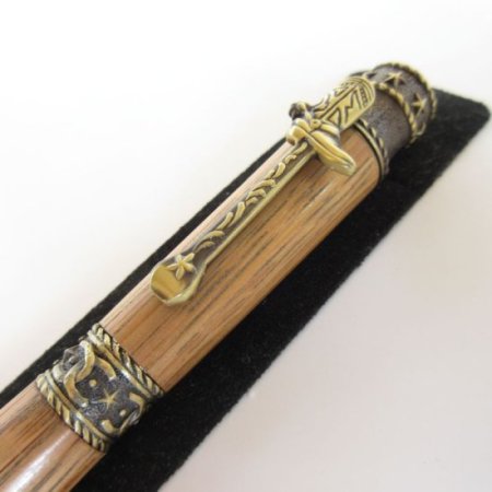 (image for) Western Twist Pen in (Jack Daniel's® Oak) Antique Brass