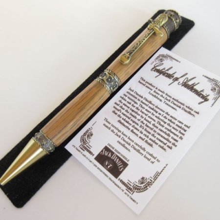 (image for) Western Twist Pen in (Jack Daniel's® Oak) Antique Brass