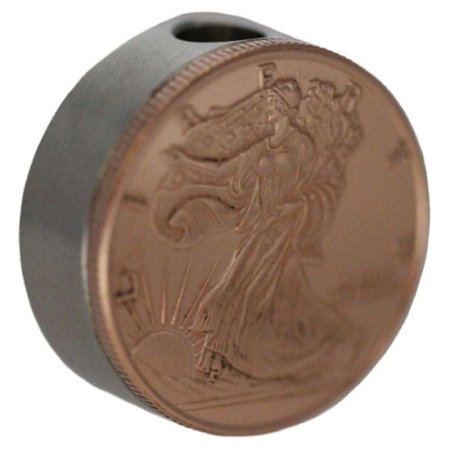 (image for) Walking Liberty Design (Polished Copper) Stainless Steel Core Lanyard Bead By Barter Wear 