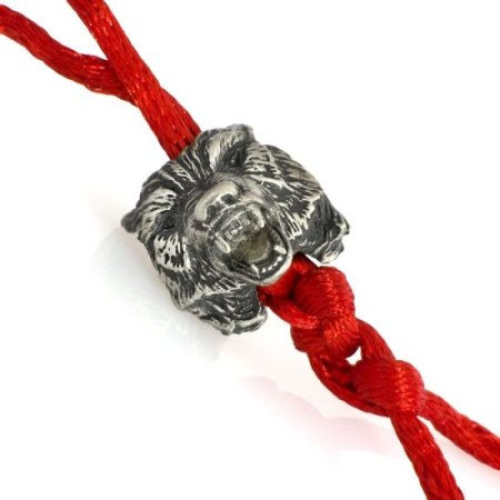 (image for) Wolf Bead in Nickel Silver by Russki Designs