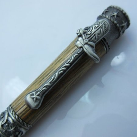 (image for) Western Twist Pen in (Maker's Mark® Oak) Antique Pewter