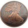 (image for) Walking Liberty 1 oz .999 Pure Copper Round (Presston Mint) (Black Patina)