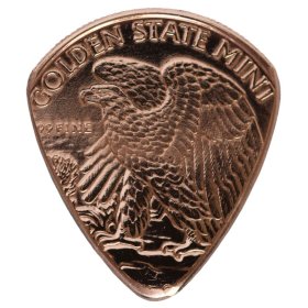 Walking Liberty Copper Guitar Pick