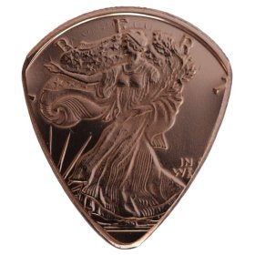 Walking Liberty Copper Guitar Pick