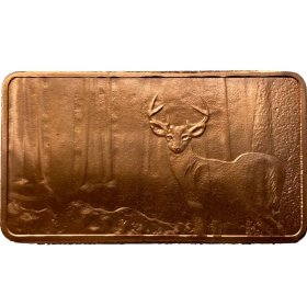 Whitetail Deer (American Wildlife Set) 1 oz .999 Fine Copper Bar