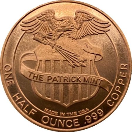 (image for) 1792 Half Dime (Patrick Mint) 1/2 oz .999 Pure Copper Round