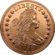 (image for) 1796 Quarter (Patrick Mint) 1/2 oz .999 Pure Copper Round