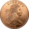 (image for) 1807/6 Cent (Patrick Mint) 1/2 oz .999 Pure Copper Round