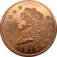 (image for) 1815 Half Eagle (Patrick Mint) 1/2 oz .999 Pure Copper Round