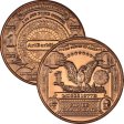 (image for) $1. Black Eagle Design Note 1 oz .999 Pure Copper Round