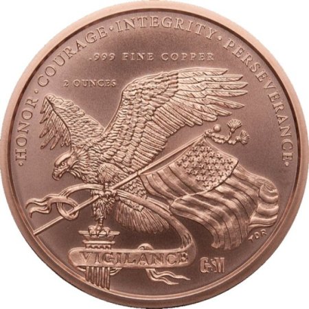 (image for) Donald J Trump ~ 45th President 2 oz .999 Pure Copper Round