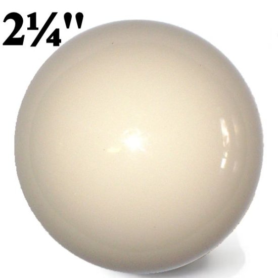 (image for) 2 1/4\" White Cue Ball