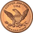 (image for) 4th of July Independence Day ~ Holiday Series 1 oz .999 Pure Copper Round