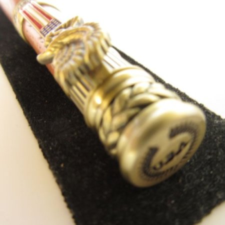 (image for) American Patriot Rollerball Pen in (Spanish Cedar) Antique Brass