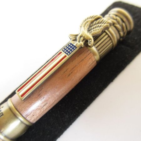 (image for) American Patriot Twist Pen in (Spanish Cedar) Antique Brass