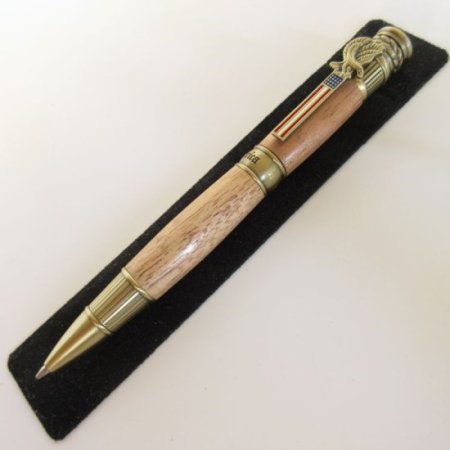 (image for) American Patriot Twist Pen in (Spanish Cedar) Antique Brass