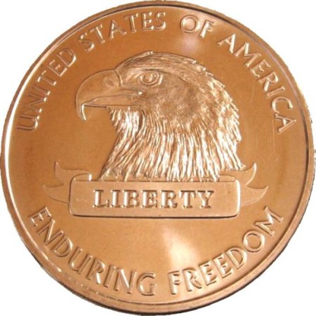 (image for) American Eagle (Enduring Freedom Series) 1 oz .999 Pure Copper Round (Presston Mint)