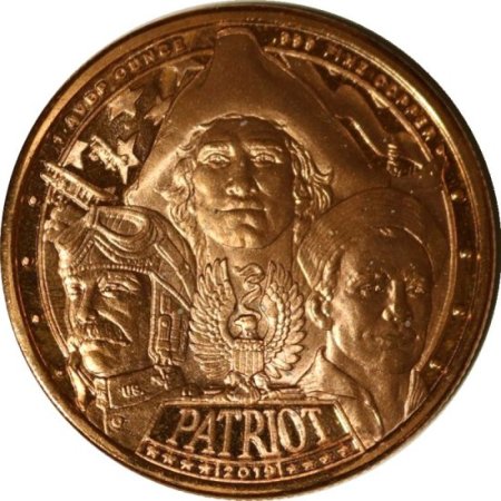 (image for) The American Revolution (Patriot Series) 1 oz .999 Pure Copper Round