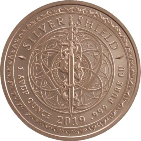 (image for) Andrew Johnson #135 (2019 Silver Shield - Mini Mintage) 1 oz .999 Pure Copper Round