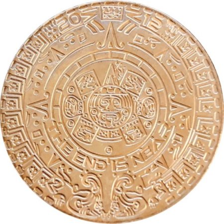 (image for) The Aztec Calendar ~ The End is Near (2013) 1 oz .999 Pure Copper Round