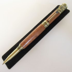 American Patriot Rollerball Pen in (Spanish Cedar) Antique Brass
