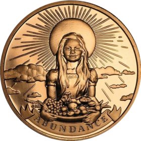 Abundance #6 (2017 Silver Shield Mini Mintage) 1 oz .999 Pure Copper Round