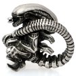 (image for) Alien with Tail Bead in Nickel Silver by Russki Designs