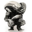 (image for) Alien with Tail Bead in Nickel Silver by Russki Designs