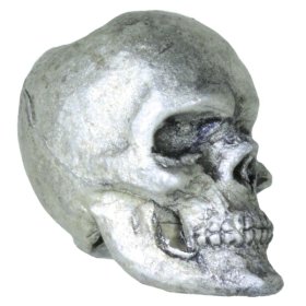 Anatomical Skull in Pewter by Barrett Designs