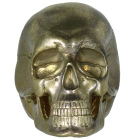 Anatomical Skull (Large) In Brass By Techno Silver