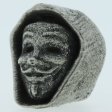 (image for) Anynomous (Guy Fawkes Mask) Bead in Pewter by Marco Magallona