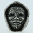 (image for) Anynomous (Guy Fawkes Mask) Bead in Pewter by Marco Magallona