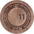 (image for) Apollo 11 50th Anniversary 1 oz .999 Pure Copper Round (Golden State Mint)