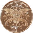 (image for) The Aztec Calendar ~ The End is Near (2013) 1 oz .999 Pure Copper Round