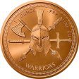 (image for) The Aztec #2 (Warrior Series) 1 oz .999 Pure Copper Round 