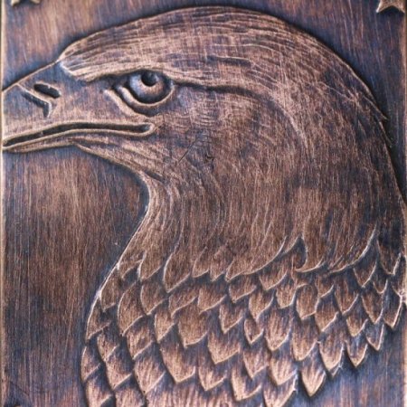 (image for) Bald Eagle Copper Dog Tag Necklace