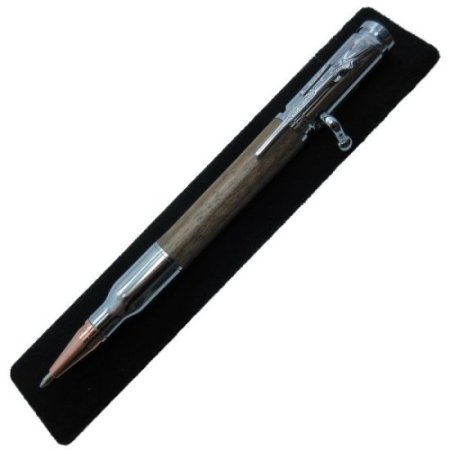 (image for) 30 Caliber Bolt Action Bullet Pen in (Black Walnut) Chrome/Rose Gold