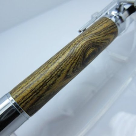 (image for) 30 Caliber Bolt Action Bullet Pen in (Bocote) Chrome/Rose Gold